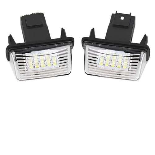 Luces Matricula Lámpara Universal para Coche Luces para Matrícula 12V Linterna LED para Maletero De Coche Resistente Al Agua para Citroen para C3 para C4 para C5