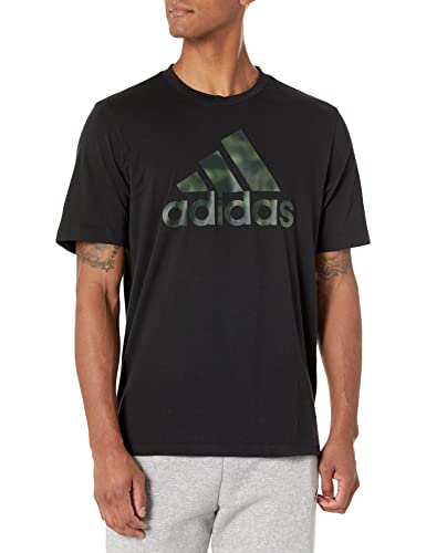 Adidas Men's Essentials Camouflage Printed Tee, Black, X-Large #TOP17