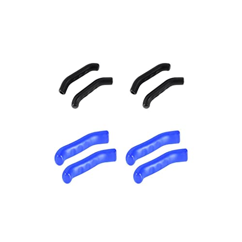 UIKEEYUIS 4 Juegos de 1 par de empuñaduras de palanca de freno de bicicleta, protectores de envoltura de mango de bicicleta de absorción de impacto, accesorios de manga de montar DIY antideslizantes Cover