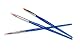 Jovi Schminkpinsel, Pinselspitze flach, rund und fein, 3 Stück im Beutel, Blau