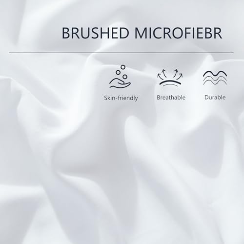 ZPECC White Pillow Cases Bulk 48 Pack - Standard Pillowcases with Envelope Closure, Soft Brushed Microfiber Pillow Cover for Hotel Airb&bs Hospital Bedding Essential
