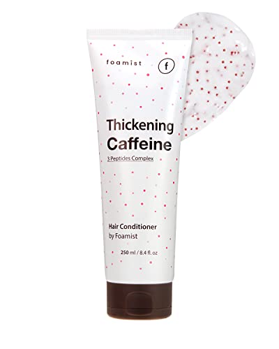 FOAMIST Thickening Caffeine 3 Peptides Complex Hair Conditioner for hair loss, thin hair 250ml / 8.4 fl.oz.
