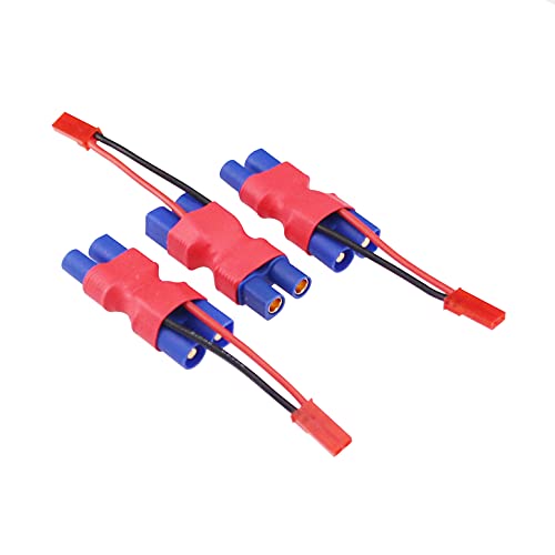 3 conectores EC3 macho a hembra con cable JST 5 cm miniatura 2