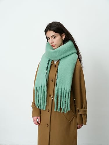 Soft Cashmere Feel Scarf Soft Winter Scarves for Women Long Shawl Large Scarf Cold Weather Thick Blanket Shawl Wrap4