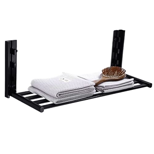 GOOPEEG Decoración de Baño Toallero Toallero De Aluminio Espacial, Toallero Plegable, Toalleros Montados En La Pared para Baño Mueble de Baño(59 * 21 * 21cm)