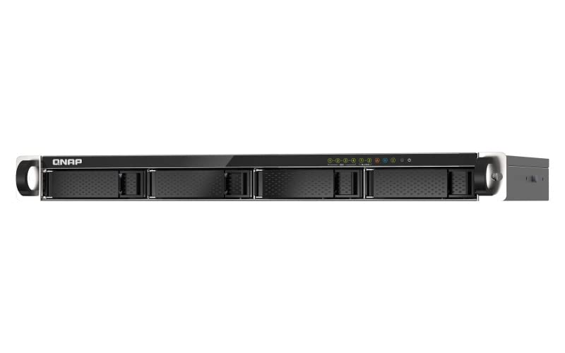 QNAP TS-435XeU-4G NAS con montaggio su rack 4 bay Supporta cache SSD 2,5GbE/10GbE e M.2 NVMe, senza HD