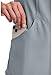 Cherokee Infinity Womens Mock Wrap Scrub Top, 4 Pockets, Rib-Knit Panel, Moisture-Wicking 360° Stretch - 2625A, XS, Grey