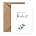 Produktbild Things of Happiness Hochzeitskarte  Alles Gute zur Hochzeit | Glückwunschkarte zur Hochzeit mit Briefumschlag (Hochzeit Eucalyptus)