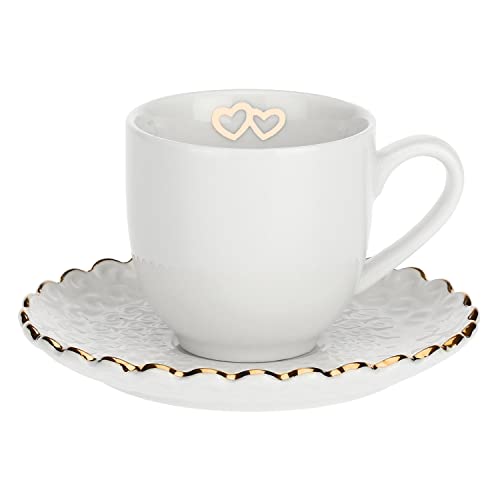 La Porcellana Bianca - momenti Oro Set 2 Tazze di caffè W/S 85 Gram GB