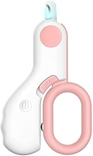 Small Animals Nail Clippers with LED Lights to Avoid Excessive Cutting and Razor Sharp Blades - Professional Claw Trimmer for Tiny Dog Cat Kitten Bunny Rabbit Bird Guinea Pigs Ferret Hamsters (Pink)