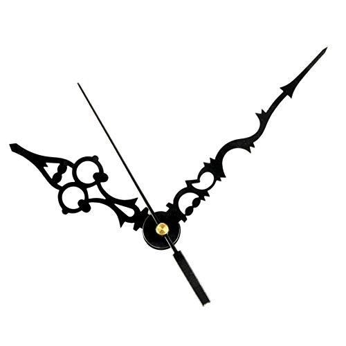 Image of Ajanta Mfg. Quartz Battery Operated Plastic Ticking Movement Machine with Antique Needle Hands for Wall Clock (55 x 55 x 16mm, Black)
