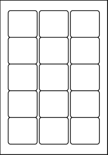 SmithPackaging A4 Self Adhesive Address Labels, 15 Labels Per Sheet, 20 Sheets,59 x 51mm, 300 Labels