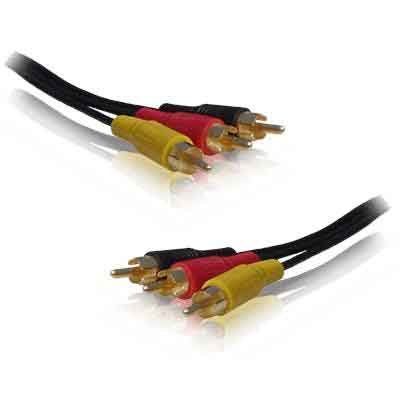Aptii 3 RCA a triplo fono, Audio, Video, placcato