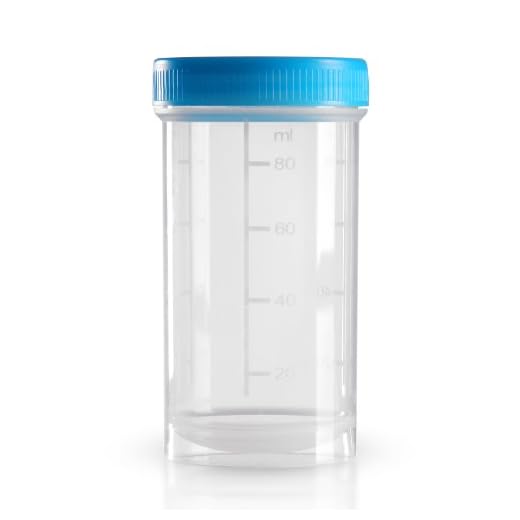 10 st. plastburkar 100 ml/patogefäs/probendos inkl. skruvlock blå