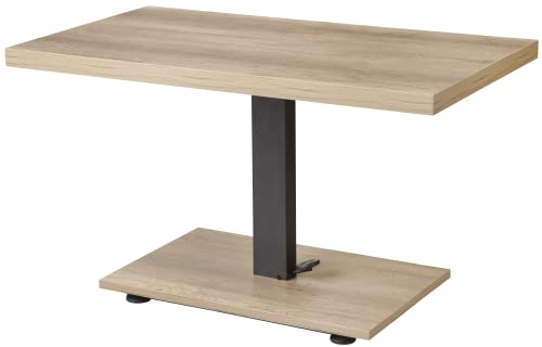 武田コーポレーション ナチュラル 90×50×51.5cm 昇降式センターテーブル T2-SST90NA レギュラー