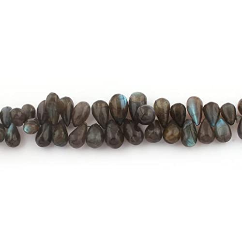 Labradorite smooth tear drop briolettes 10mm-17mm, perles naturelles pour création de bijoux