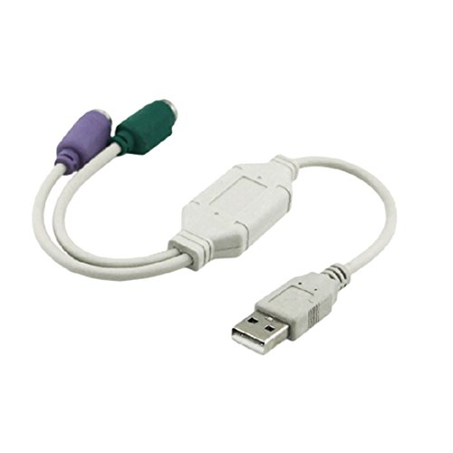 Luwu-Store Câble convertisseur USB mâle vers P / 2 Ps2 femelle