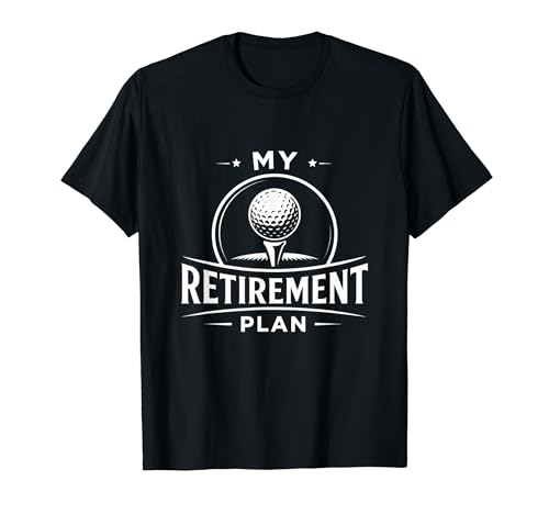 Funny Retired My Retirement Plan Play Golf Freedom Vibe T�V���c