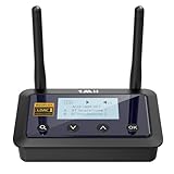 1Mii B03Pro+ Transmetteur Recepteur Bluetooth 5.3 Certifié LDAC pour Chaîne Hi FI, Adaptateur Audio sans Fil Bluetooth pour Télévision, Longue Portée avec Écran,Volume de Contrôle