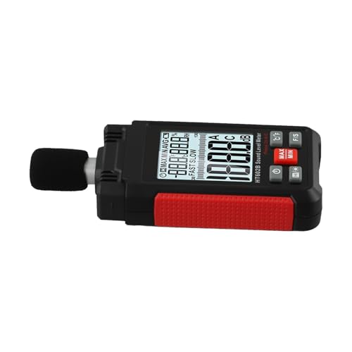 Lecreatekit HT602B Sonomètre numérique 30–130 dB avec pondération A/C, testeur de bruit rétroéclairé LCD pour home cinéma, bars et salles de classe