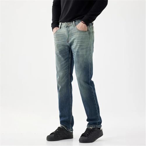 Men's Gradient Jeans Vintage Slim Straight Leg Pants3