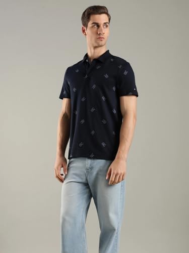 Image of Logo Regular Fit Cotton Polo T-Shirt