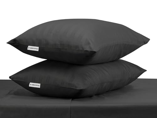 Consejos para Comprar Suburbia Sabanas Top 10. 48 SELECTSHOP Juego DE SABANAS EGIPCIAN Premium 2,800 Hilos Super Suave AL Tacto Microfibra DE Alto Lujo (Negro, King)