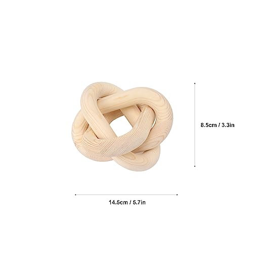 Corrente de Madeira, Elo de Madeira 3 Elos Reutilizável Seguro para Casa (Cor do registro)