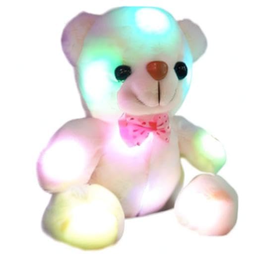 Amazon.co.jp: Reynolds Ave 7色に光る クマ ぬいぐるみ LED ベア