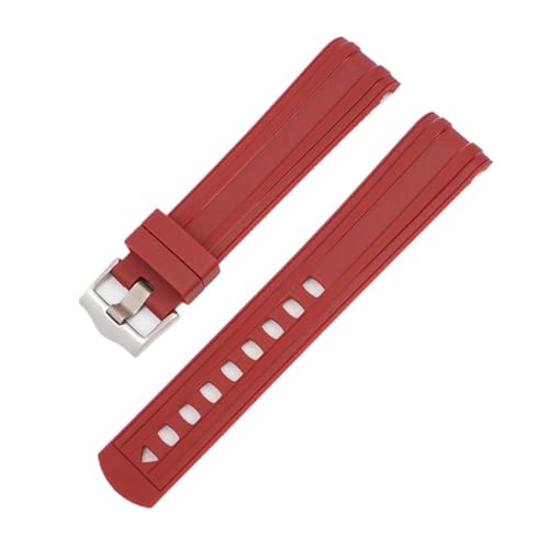 [SLFJEYTX] X Swatch MoonSwatch�u���X���b�g�p�J�[�u�G���h�X�g���b�v1�A�h���_�C�r���O�E�H�b�`�o���h20mm�p(Red)