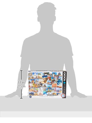 Rompecabezas EuroGraphics World Globetrotter (1000 piezas) miniatura 3
