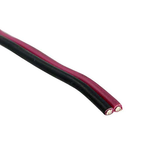 Multi-Conductor Cable - 2 Conductors - 20 AWG - 21/0.0071 Conductor Strand - 300V - 500.0' (152.4m) Length - Black/Red.