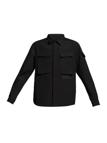 Image of Jack & Jones Men Polyester Opaque Regular Fit Casual Shacket Shirt