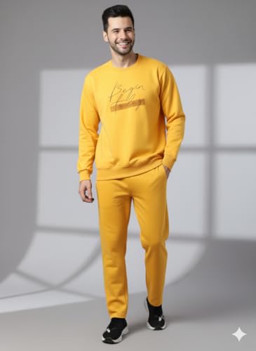 Image of Mack Jonney Graphic Print Track Suit for men | Co-ord Set | Warm Fleece Tracksuit Set | Full Sleeve Sweatshirt
