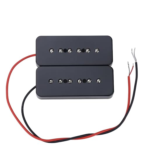 エレキギターのピックアップパーツ LP エレキギターピックアップシングルコイルエレキギターピックアップイエローブラックシルバーに適しています(Black set B+N)