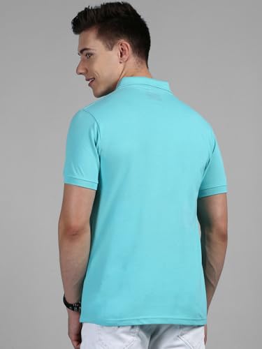 Image of Lux Cozi Men Cotton Regular Fit Polo Neck Half Sleeve Solid Casual T-Shirt with Chest Pocket | Pack of 2 |