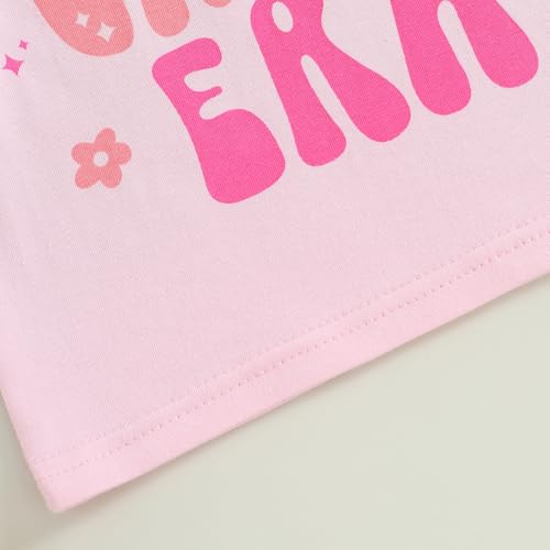 BULINGNA Camiseta Baby Girl First Birthday de verão manga curta In My One Year Old Era, presente de