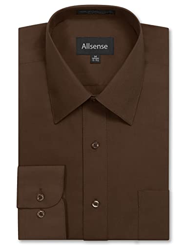 Allsense Men’s Regular-Fit Long-Sleeve Dress Shirt
