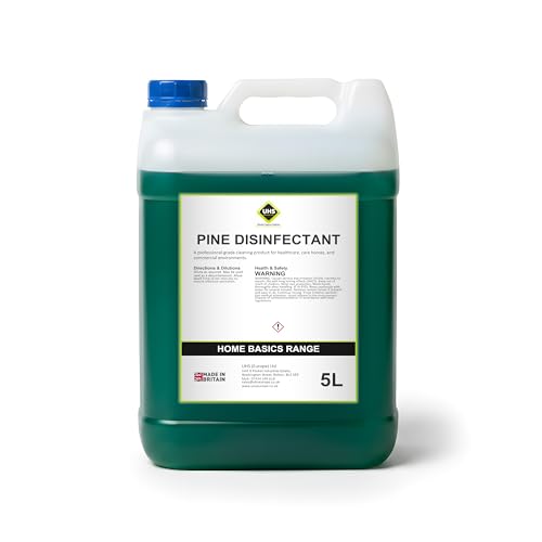 UHS Pine Disinfectant 5L Concentrate - Concentrated Disinfectant Liquid Floor Cleaner with Natural Pine Oil - Multi Surface Floor Cleaner for Home and Commercial Use