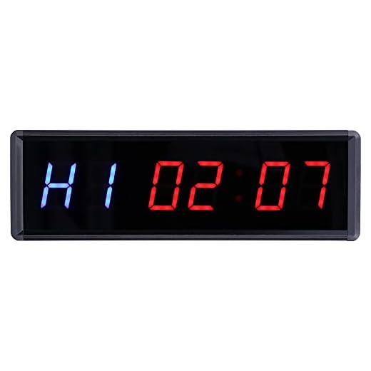 Temporizador de intervalo LED, 1.5in Pantalla digital LED Temporizadores de pared de intervalo Reloj de pared Cronómetro Temporizador de gimnasio con control remoto para gimnasio en casa