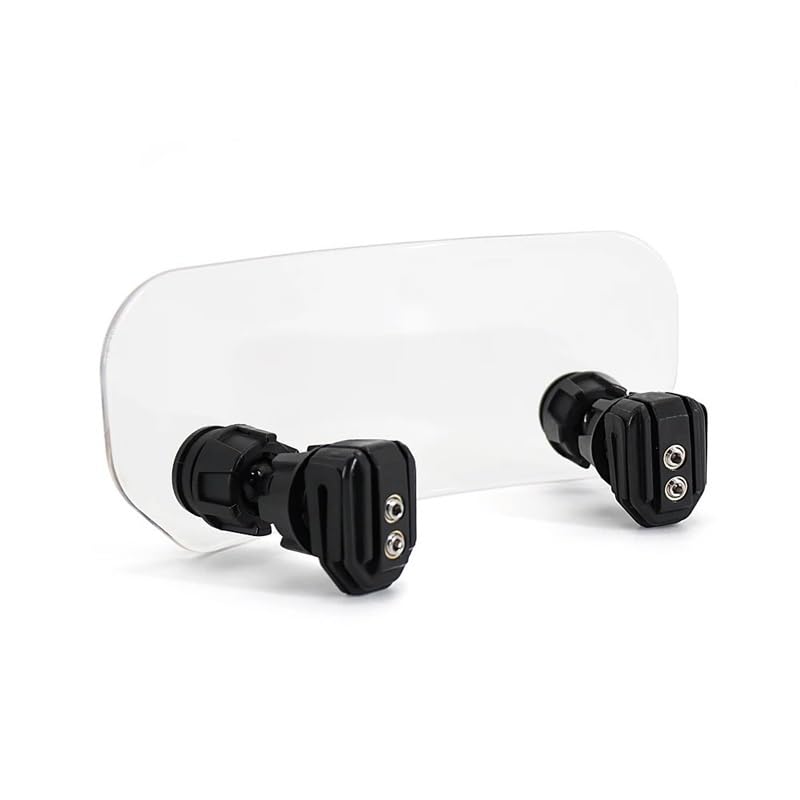 Déflecteur vent pare-brise extension moto universelle pour réduire les turbulences
