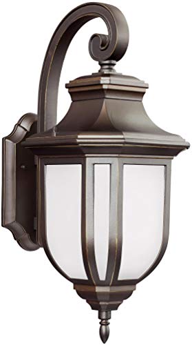 Sea Gull Lighting 8736301EN3-71 Childress Outdoor Wall Lantern Outside Fixture, Large One - Light, Antique Bronze