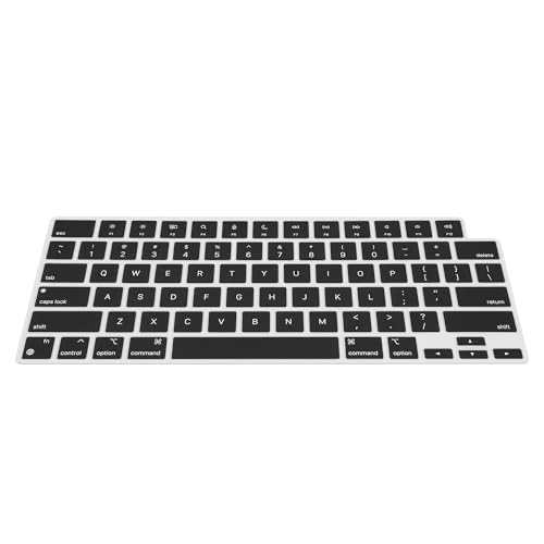 Ya en manzanajugosa.com: kwmobile Protector Compatible con Apple Macbook Air 13 M4 2025 A3240 - Cubierta para Teclado inglés US QWERTY - Negro