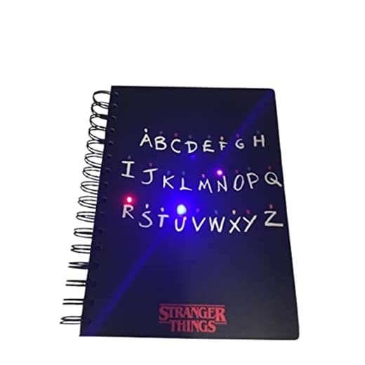 BB Designs Cuaderno A5 Stranger Things con LED - Cuaderno anillas