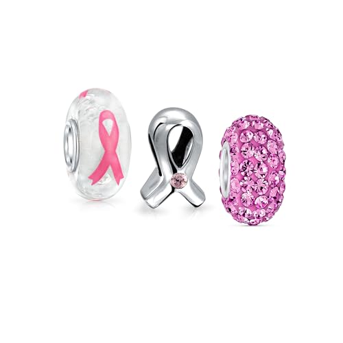Cuentas de cristal Murano rosa de alta joyería con circonitas empoderadoras y núcleo reforzado