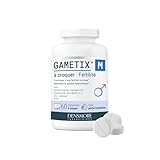 Densmore – GAMETIX M à Croquer – Complément Alimentaire Fertilité Masculine à base de Coenzyme Q10, Zinc, Sélénium, Vitamines C, E, B6 et B9 - Goût Pêche Framboise - 60 Comprimés - Fabriqué en France