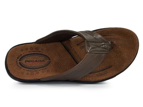Chinelo Pegada Masculino Amortech De Couro 131636 37/43