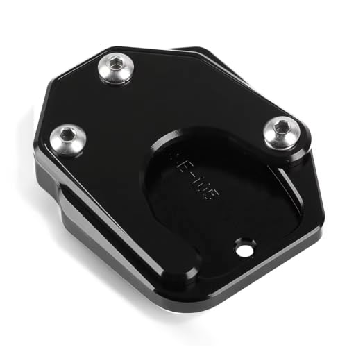 Compatible With CBR650R For CB300R For CB500R �I�[�g�o�C�L�b�N�X�^���h�t�b�g�T�C�h�X�^���h�����p�b�h�T�|�[�g�v���[�g�ƌ݊������� �o�C�N �T�C�h�X�^���h �g���v���[�g(Black)