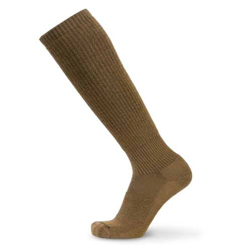 LEGEND Compression OTC Tactical Socks, Merino Wool All-Weather Over-the-Calf Military Combat Boot Socks for Men and Women