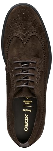 Geox Men's Derby Oxford, Brown, 74